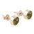 Classic Peridot Stud Earrings in Sterling Silver 'Essence of Glamour'