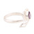 Amethyst and Sterling Silver Lotus Wrap Ring from India 'Lilac Lotus'