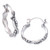 Wavy-shaped Sterling Silver Hoop Earrings Crafted in Bali 'Wavy Bali'