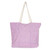 Cotton Tote Bag with Block-Printed Modern Design in Purple 'Purple Ties'