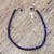 Sterling Silver and Lapis Lazuli Beaded Charm Bracelet 'Royal Inspiration'