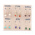 Set of 6 Polished Sterling Silver Gemstone Dangle Earrings 'Daily Jewels'