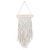 Handcrafted Ivory Cotton Wall Hanging with Pine Wood Rod 'Bohemian Waterfall'