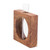 Watertight Teak Wood Stand with Glass Tube Vase 'Home Elegance'