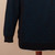 Men's Alpaca Blend Sweater in Black and Azure Made in Peru 'Textures  Azure Diamonds'