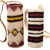 Assorted Handwoven Natural Fiber Bottle Holder with Strap  'Refreshing Chambira'