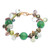 Multi-Gemstone Green Beaded Bracelet with Gold-Plated Clasp 'Spring Majesty'