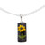 Cylindrical Black Natural Sunflower Resin Pendant Necklace 'Sun Gift at Night'