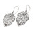 Polished Sterling Silver Dangle Earrings with Grey Pearls 'Balinese Inspiration'