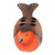 Suar Wood Robin Bird Pen Holder Carved and Painted by Hand 'Nesting Robin'