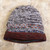 Reversible Unisex Striped 100 Alpaca Hat Knitted in Peru 'Two in One'