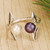 Taxco Silver and Cultured Pearl Adjustable Ring from Mexico 'Art and Wisdom'