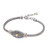 Gold-Accented Sterling Silver Pendant Bracelet 'Independent at Heart'