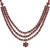 Handmade Rhodium-Plated Garnet Pendant Necklace 'Red Queen'