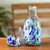 Handmade Glass Carafe and Cup Pair 'Cool Water'