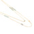 Gold-Plated Labradorite and Chalcedony Station Necklace 'Outer Planet'