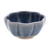 Fluted Small Celadon Ceramic Bowl 'Flower Bloom in Blue'