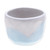 Handcrafted Ceramic Flower Pot with White and Blue Tones 'Dazzling Bud'