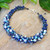 Handcrafted Multi-Gemstone Blue Beaded Necklace 'Blue Paradise'