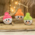 Set of 6 Handmade Snowman Ornaments from Guatemala 'Snowy Tenderness'