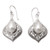 Sterling Silver Dangle Earrings with Silver Cultured Pearls 'Silver Gala'