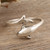 Sterling Silver Dolphin Wrap Ring in High Polish Finish 'Free Flippers'