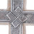 Eco-Friendly Pewter and Reclaimed Stone Wall Cross 'Timeless Faith'