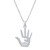 Inspirational Sterling Silver Pendant Necklace from Thailand 'Forever Together'