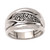 Polished Sterling Silver Band Ring with Traditional Motifs 'Island Awakening'