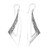 Traditional Triangular Sterling Silver Dangle Earrings 'Sail to Badung'