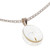 Oval Clear Natural Dandelion Resin Pendant Necklace 'Daylight Rebirth'