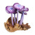 Purple-Toned Jempinis and Benalu Wood Mushroom Sculpture 'Wild Magic'