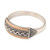 18k Gold-Accented Geometric Traditional Band Ring from Bali 'Love Arrows'