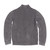 Men's Zippered Grey Cotton Sweater 'Charcoal Spark'