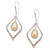 Hand Crafted Gold-Accented Dangle Earrings 'Eternal City'