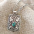 Men's Artisan Crafted Sterling Silver Locket Necklace 'Sweet Secret'