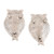 Aluminum Incense Holders with Owl Design 'Wise Owl'