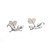 950 Silver Stud Earrings from Peru 'Happy Lizard'