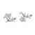 950 Silver Stud Earrings from Peru 'Happy Lizard'