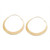 Large Brass Hoop Earrings 'Solar Halo'
