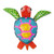 Artisan Crafted Small Alebrije Sculpture 'Orange Turtle'