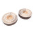 Artisan Crafted Mango Wood Tealight Candle Holders Pair 'Ignite the Light'