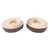 Artisan Crafted Mango Wood Tealight Candle Holders Pair 'Ignite the Light'