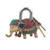 Artisan Crafted Brass Elephant Lock and Key Set  'Festive Elephant'
