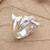 Sterling Silver Wrap Ring with Whale Motif 'Gentle Giant'
