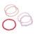 Set of 5 Pink Beaded Stretch Bracelets from Thailand 'Fancy Dream in Pink'