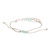 Handcrafted Beaded Cord Bracelet from Guatemala 'Bright Tomorrow in Mint'