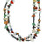 Multi-gemstone Long Beaded Necklace Handcrafted in Brazil 'Shades of Brazil'