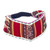 Acrylic Headband Made with Andean Textile in Red Hues 'Andes Art'