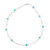 Polished Cultured Pearl and Turquoise Beaded Necklace 'Innocence and Hope'